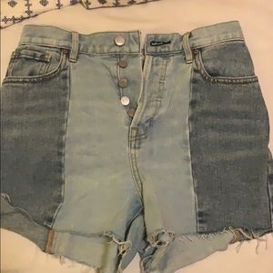 Pa sim two toned Jean shorts